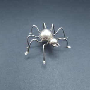 MCM Taxco Mexican sterling silver spider brooch.  Sterling silver. Spider brooch